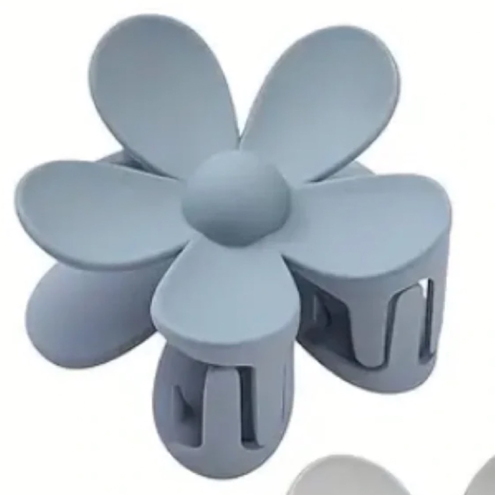 Light Blue Flower Claw Clip